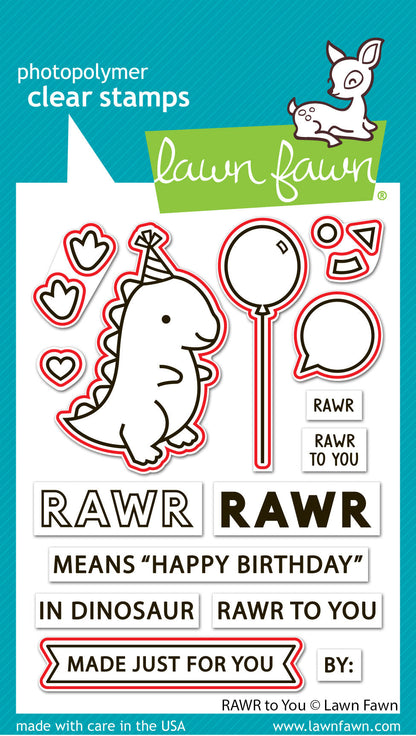 Lawn Fawn - Rawr To You Lawn Cuts