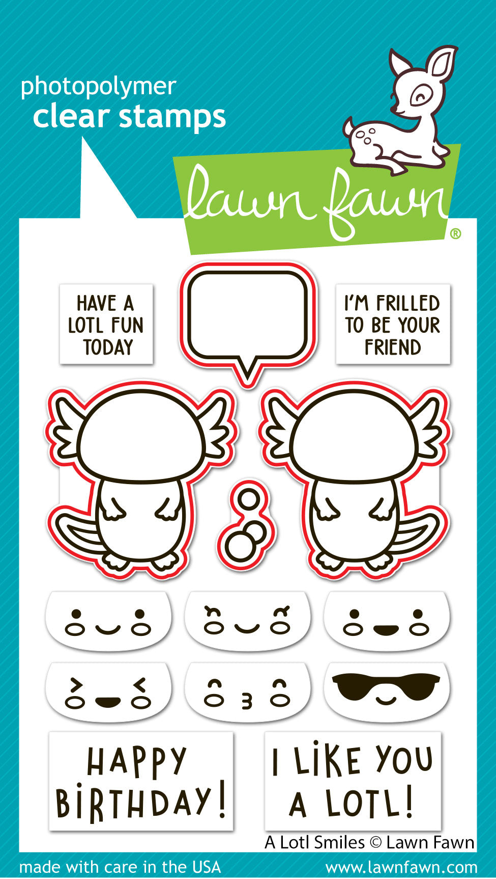 Lawn Fawn - A Lotl Smiles Lawn Cuts