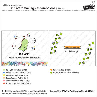 Lawn Fawn - Kids Cardmaking Kit: Combo One
