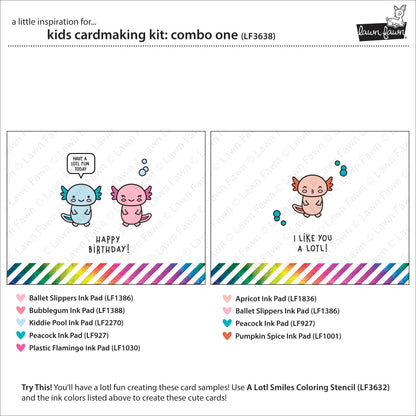 Lawn Fawn - Kids Cardmaking Kit: Combo One