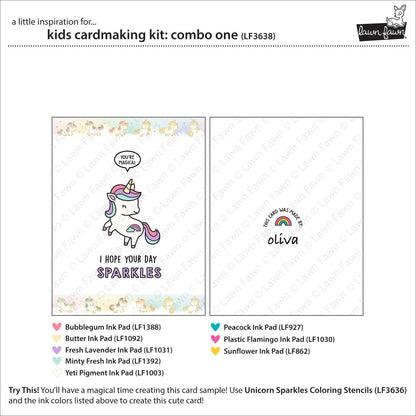 Lawn Fawn - Kids Cardmaking Kit: Combo One