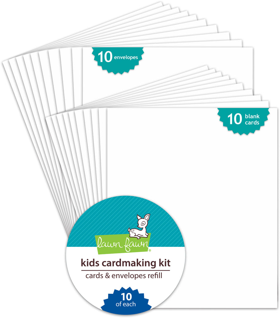 Lawn Fawn - Kids Cardmaking Kit: Cards & Envelopes Refill