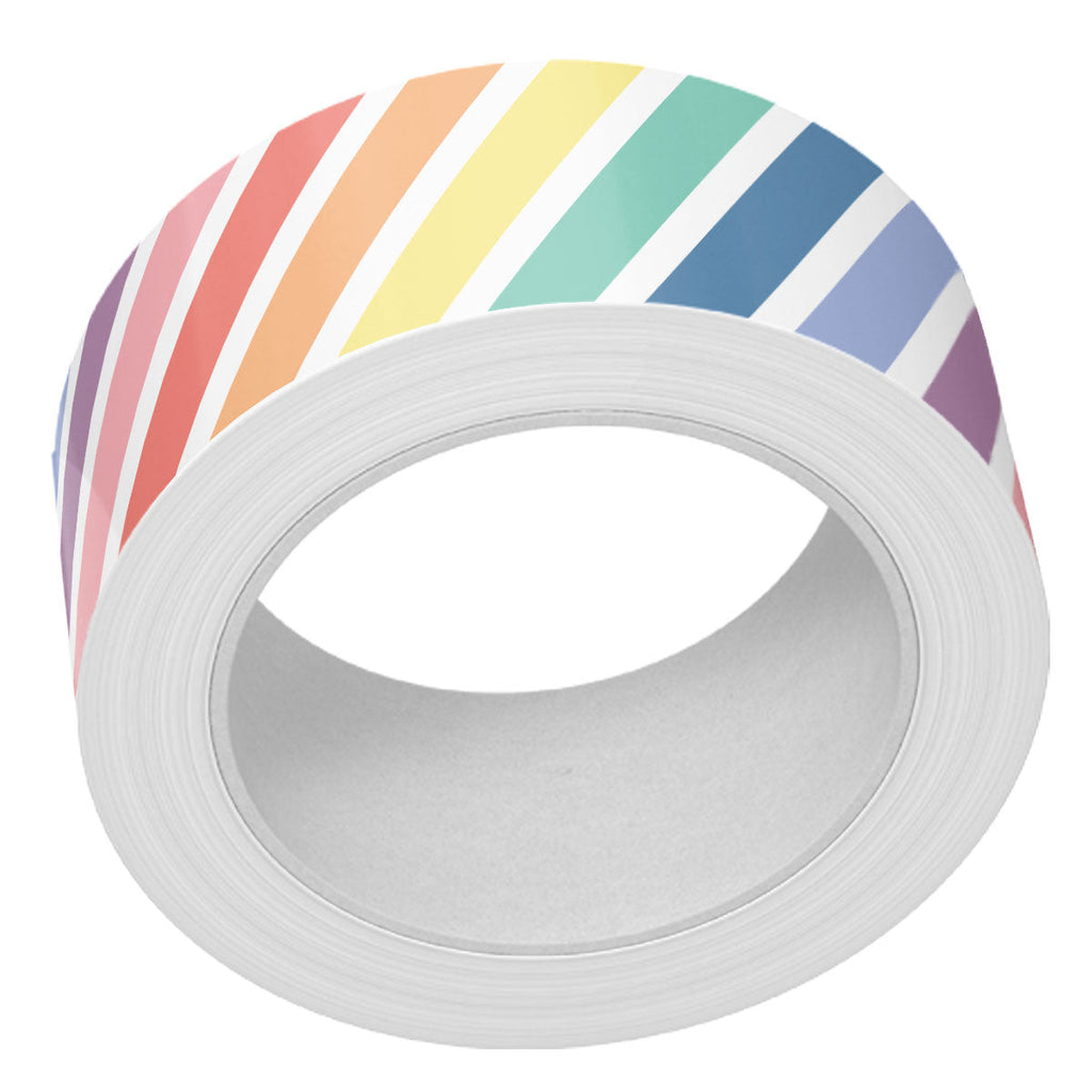 Lawn Fawn - Rainbow Diagonal Stripes Washi Tape