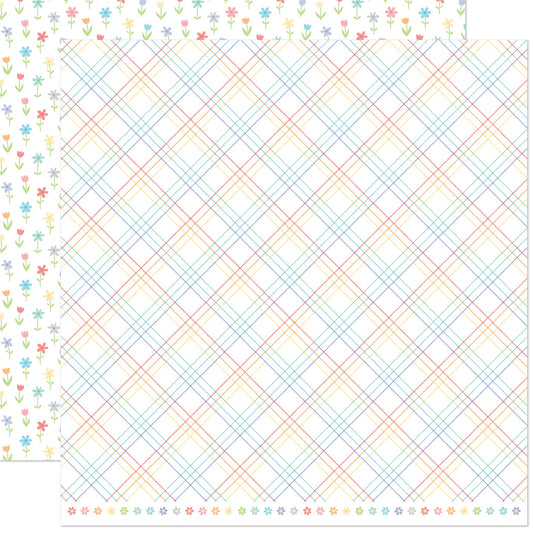 Lawn Fawn - Bitsy Blooms - Pansy 12x12"