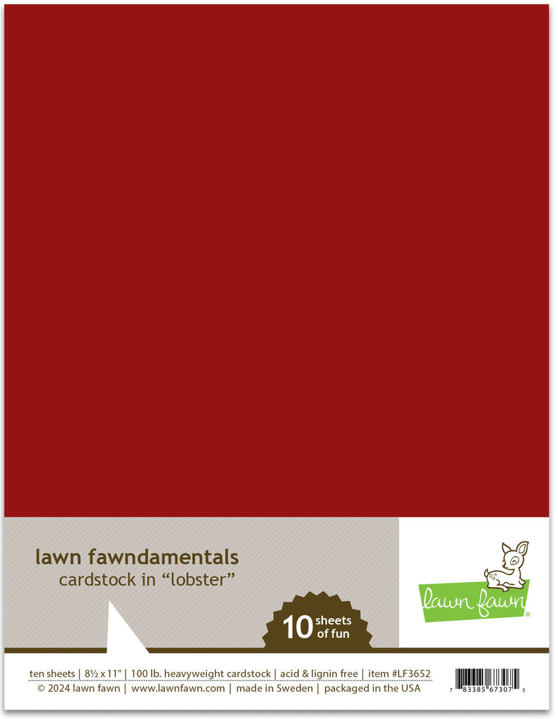 Lawn Fawn - Lobster Cardstock