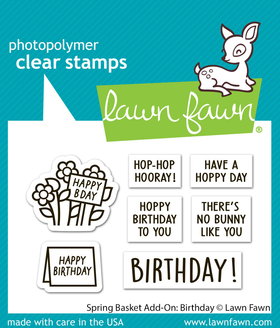 Lawn Fawn - Spring Basket Add-On: Birthday