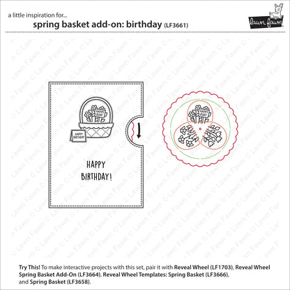 Lawn Fawn - Spring Basket Add-On: Birthday