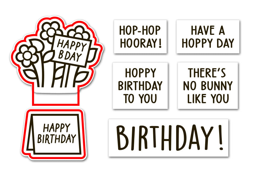 Lawn Fawn - Spring Basket Add-On: Birthday Lawn Cuts