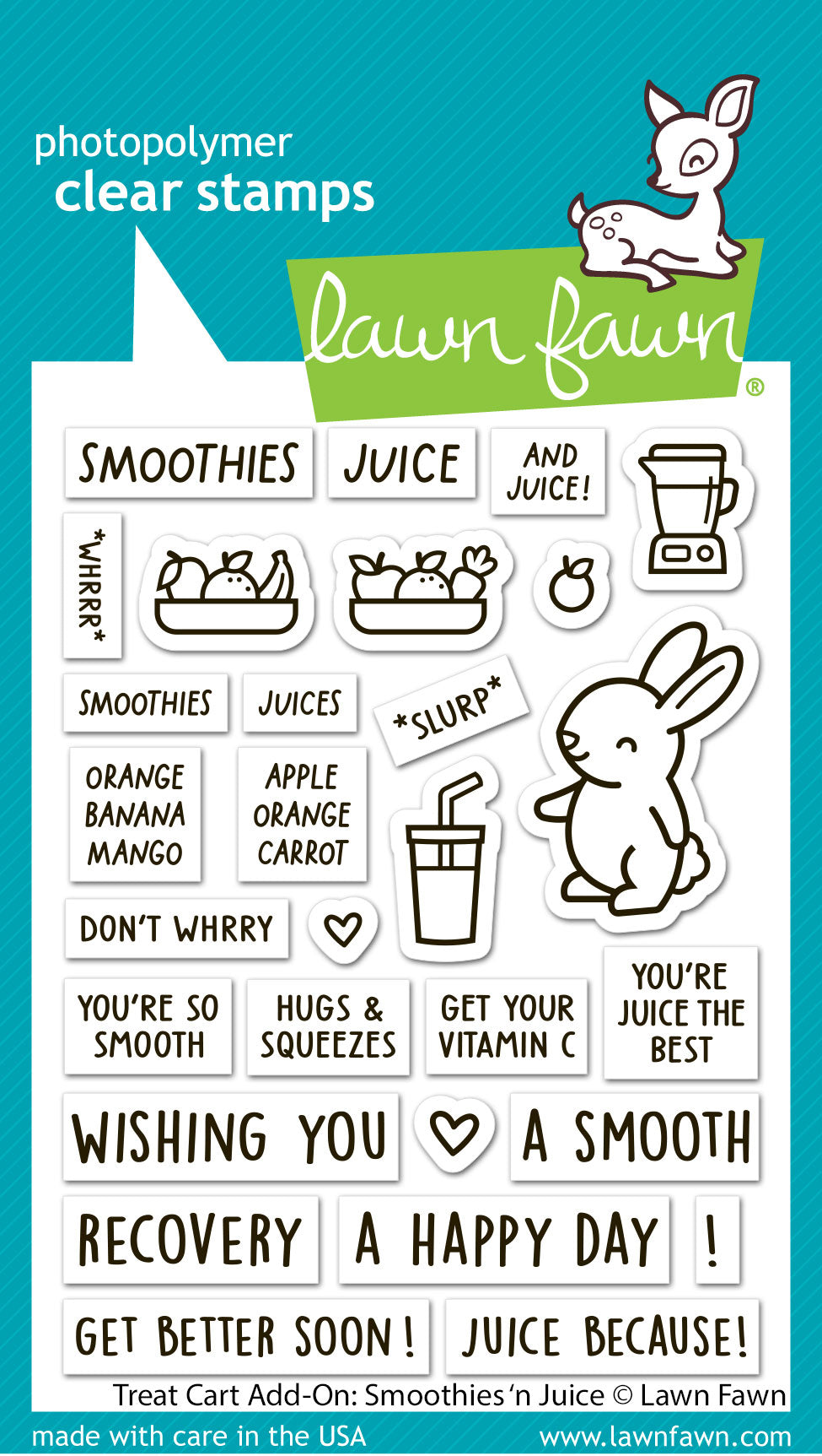 Lawn Fawn - Treat Cart Add-On: Smoothies 'N Juice
