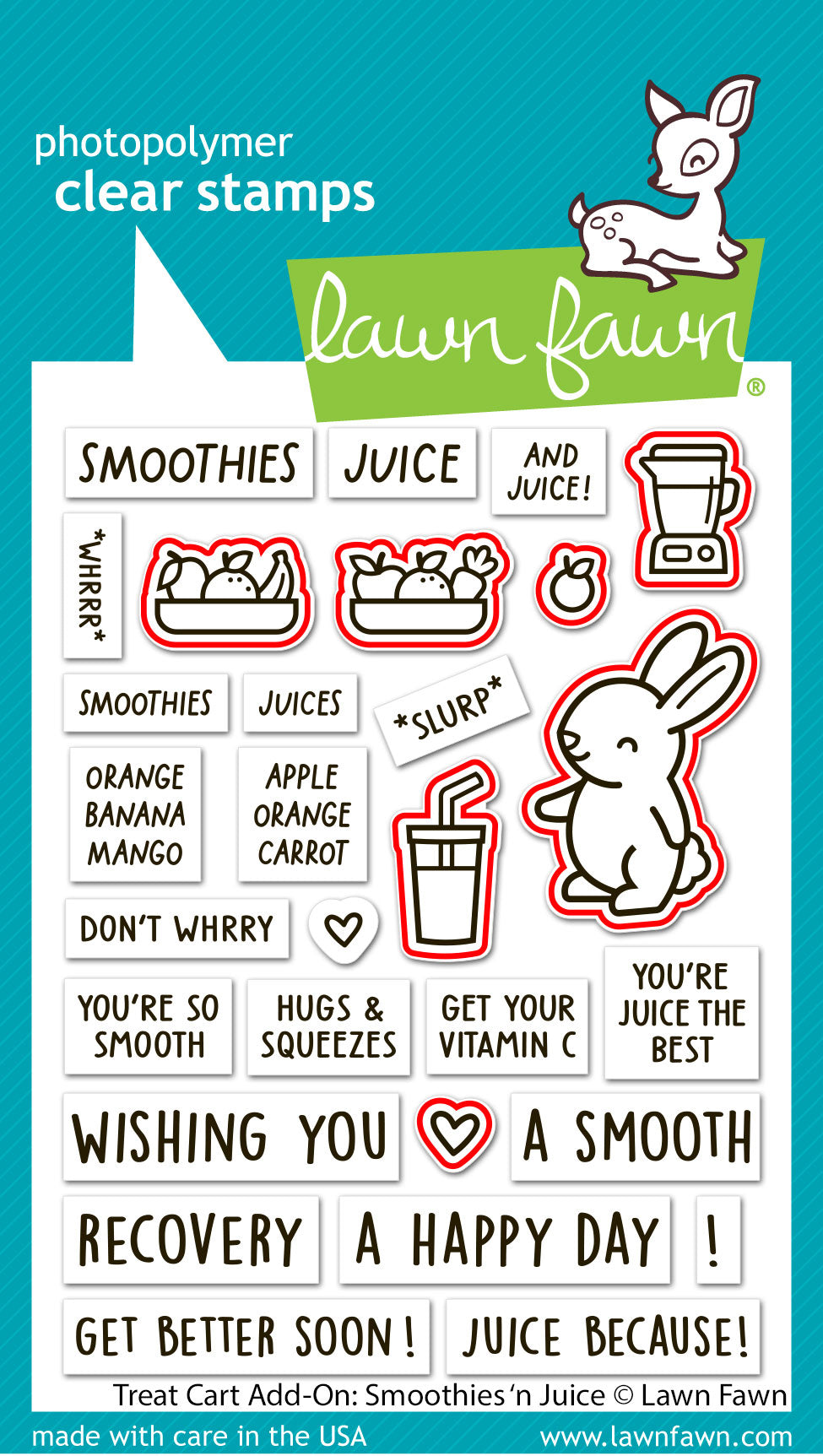 Lawn Fawn - Treat Cart Add-On: Smoothies 'N Juice Lawn Cuts