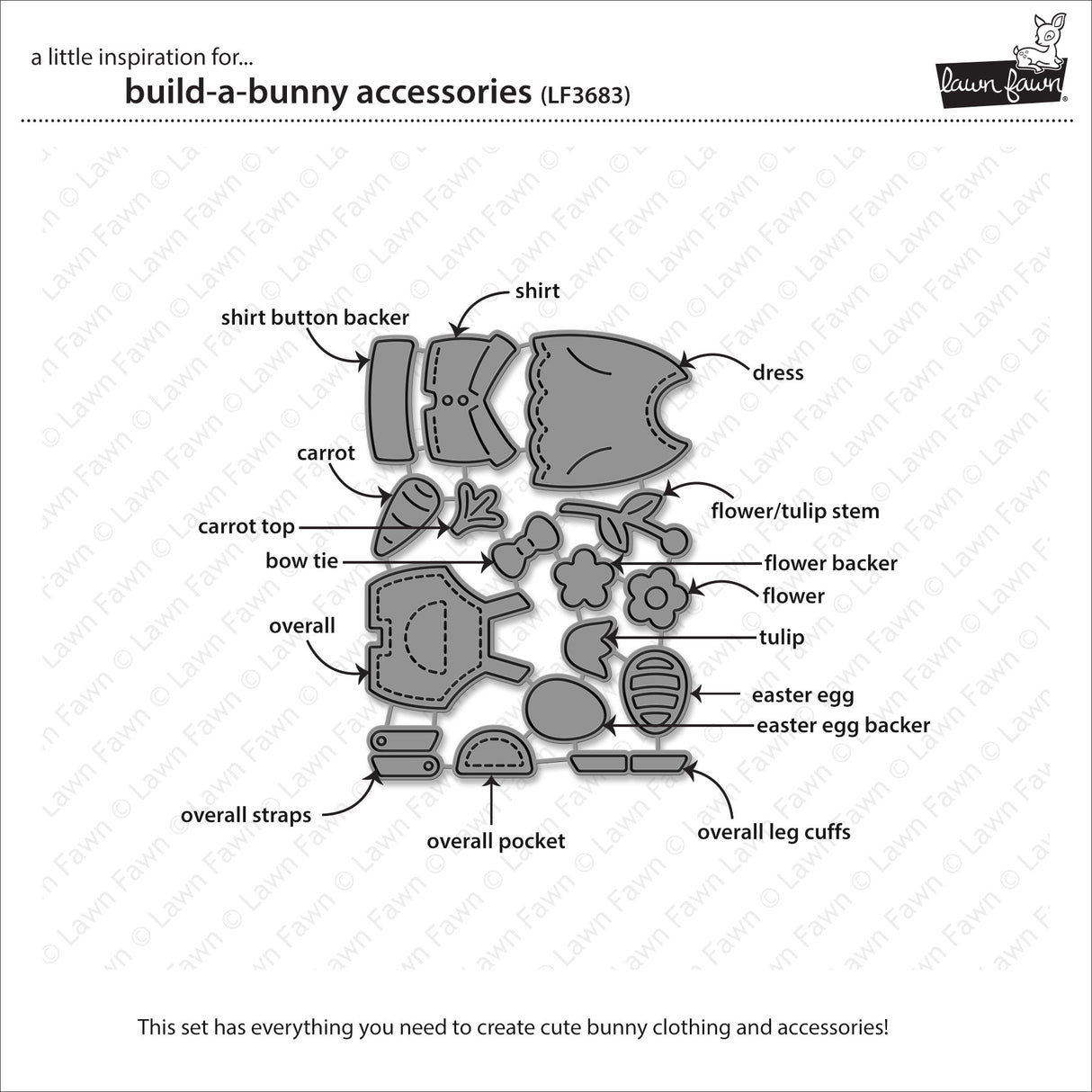 Lawn Fawn - Build-A-Bunny
