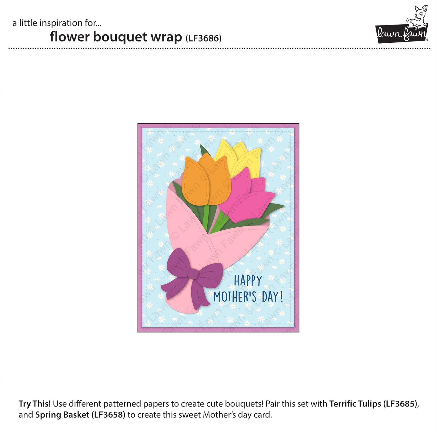 Lawn Fawn - Flower Bouquet Wrap