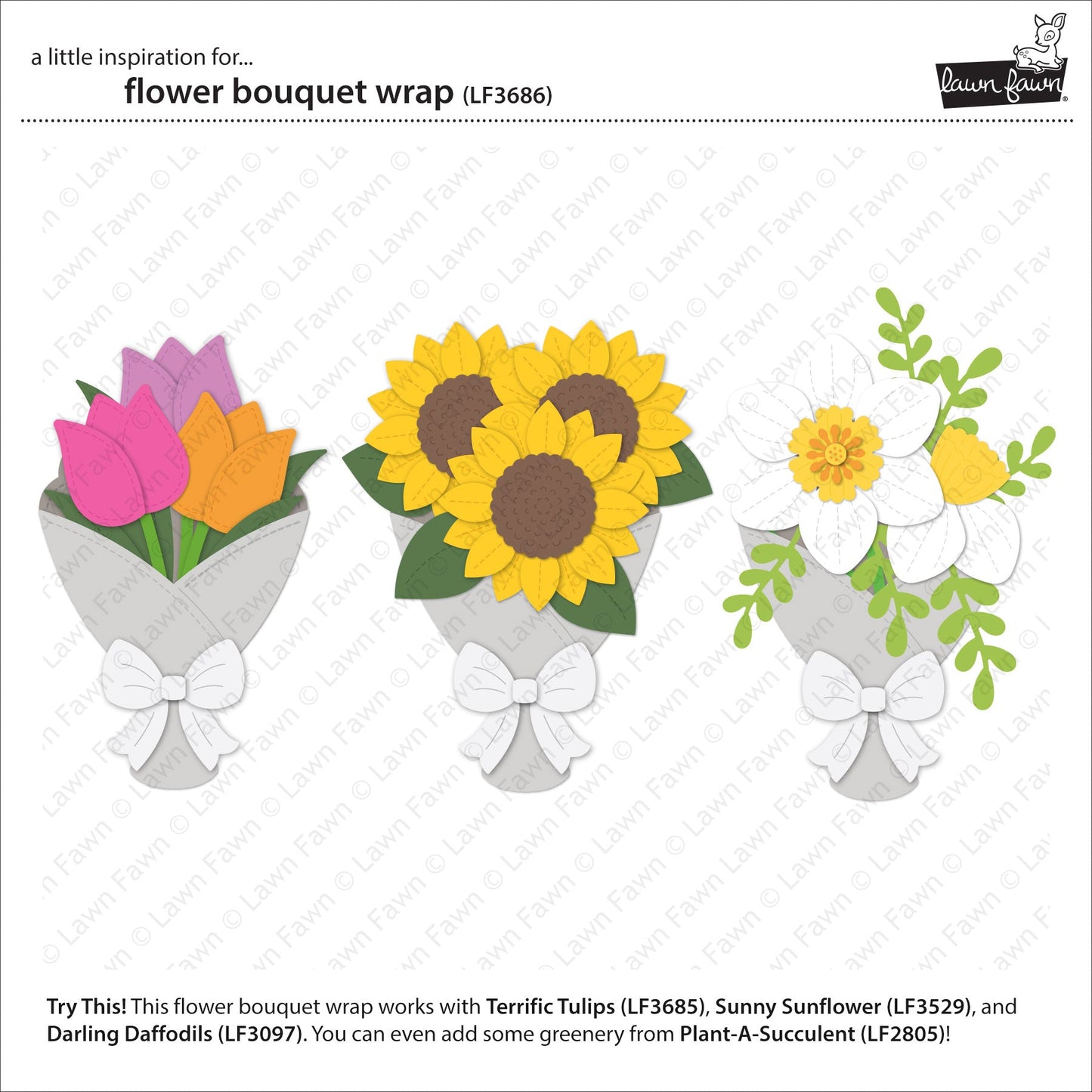 Lawn Fawn - Flower Bouquet Wrap