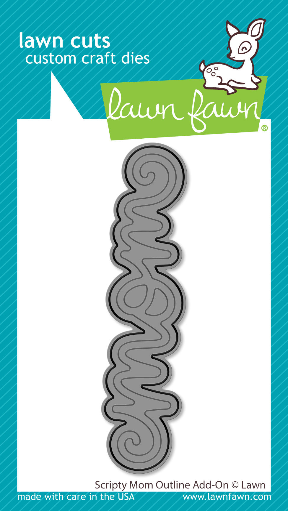 Lawn Fawn - Scripty Mom Outline Add-On