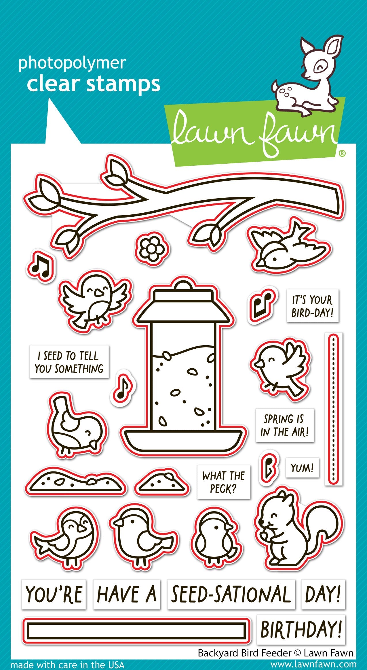 Lawn Fawn - Backyard Bird Feeder Lawn Cuts