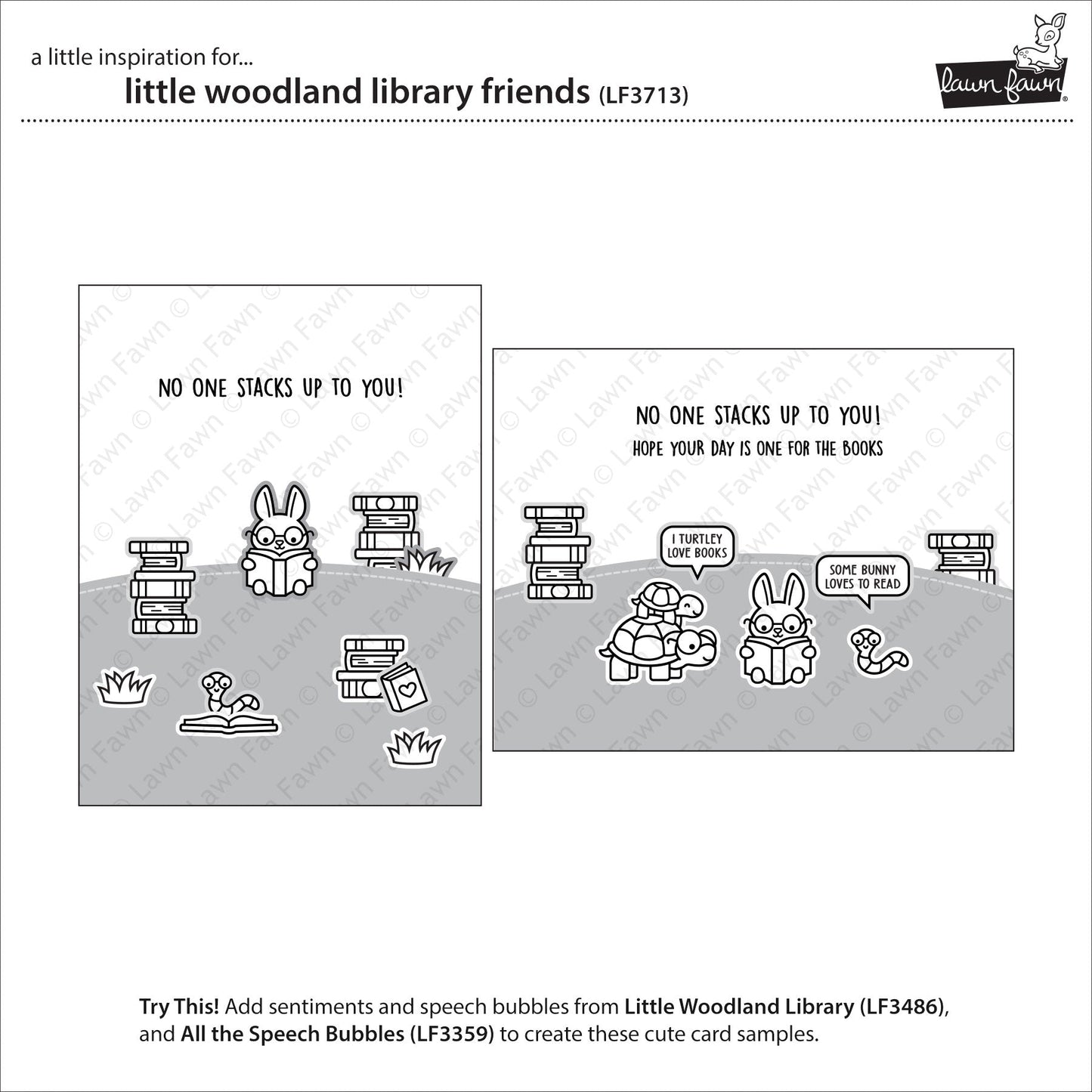 Lawn Fawn - Little Woodland Library Friends