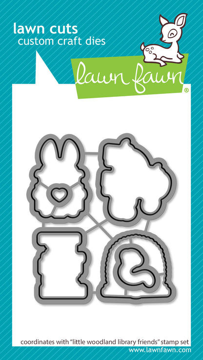 Lawn Fawn - Little Woodland Library Friends Lawn Cuts