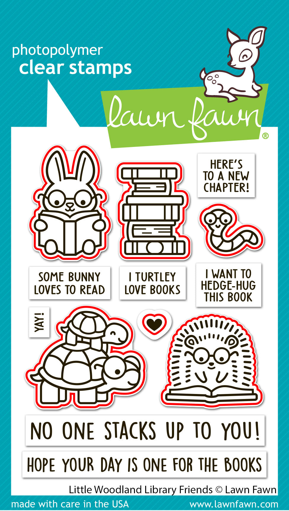 Lawn Fawn - Little Woodland Library Friends Lawn Cuts