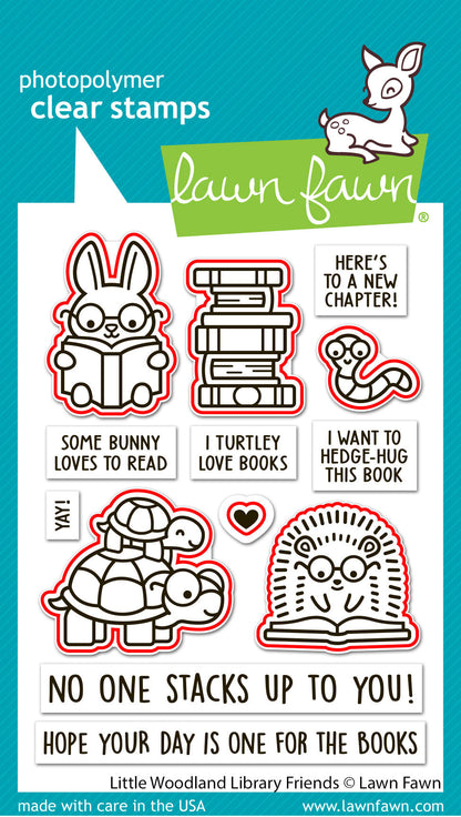 Lawn Fawn - Little Woodland Library Friends Lawn Cuts
