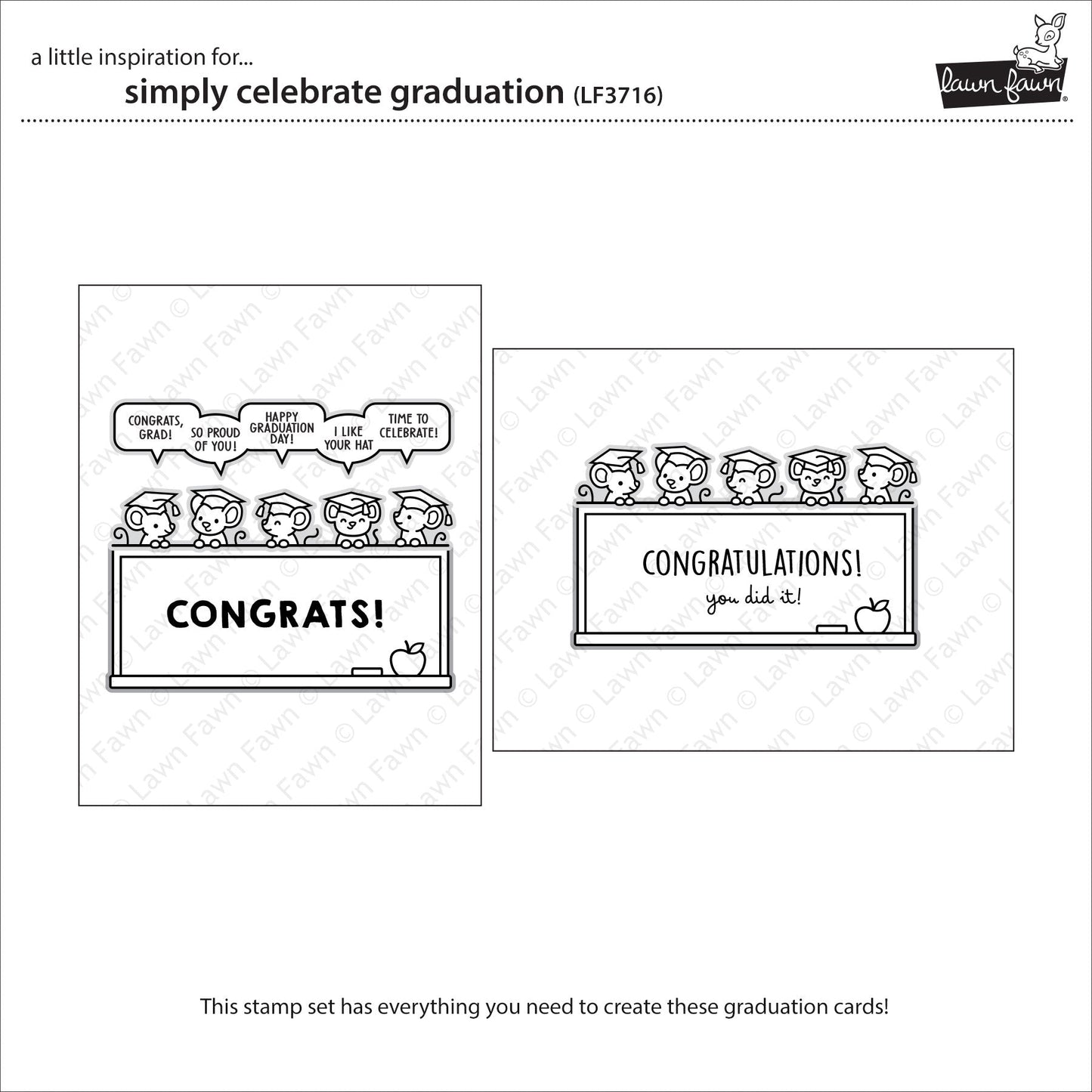 Lawn Fawn - Simply Celebrate Graduation