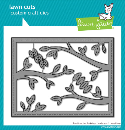 Lawn Fawn - Tree Branches Backdrop: Landscape