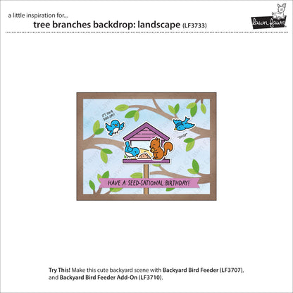 Lawn Fawn - Tree Branches Backdrop: Landscape