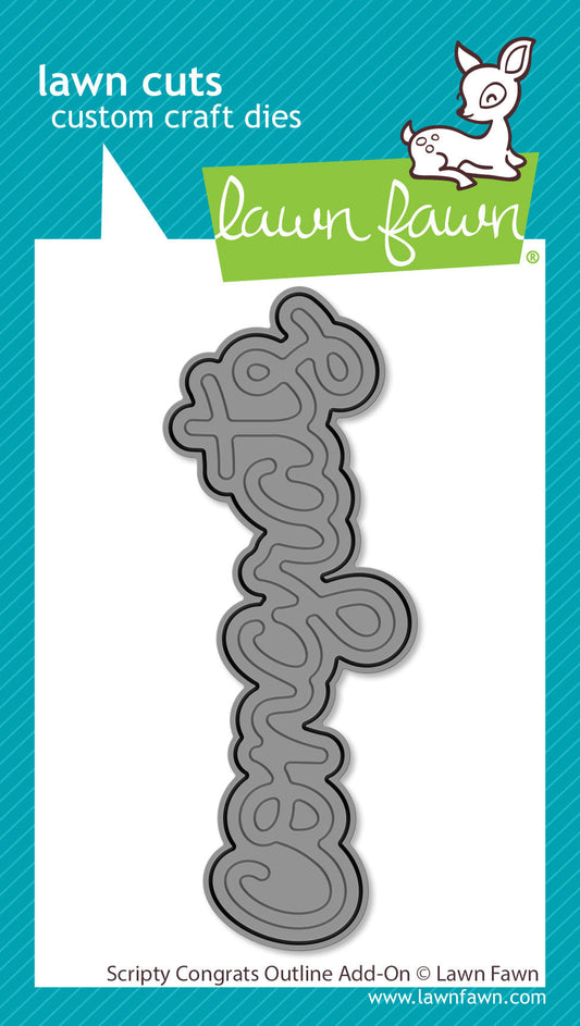 Lawn Fawn - Scripty Congrats Outline Add-On