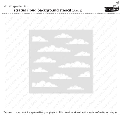 Lawn Fawn - Stratus Cloud Background Stencil (1pc)