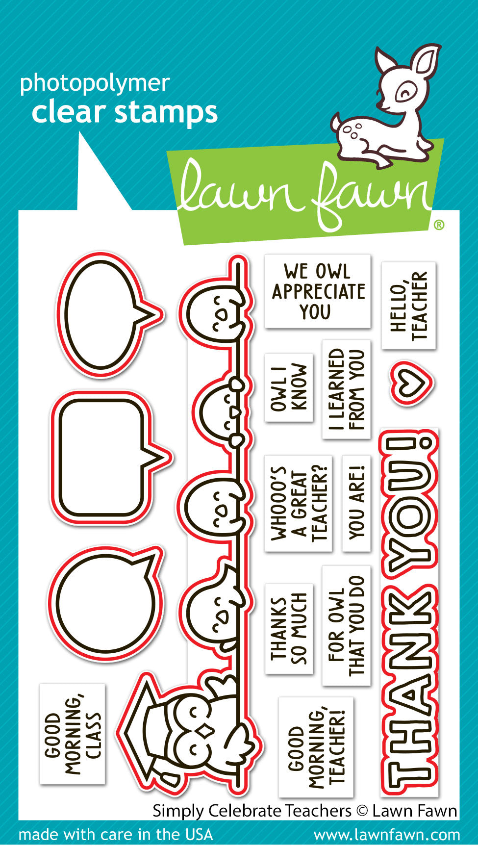 Lawn Fawn - Simply Celebrate Teachers Lawn Cuts