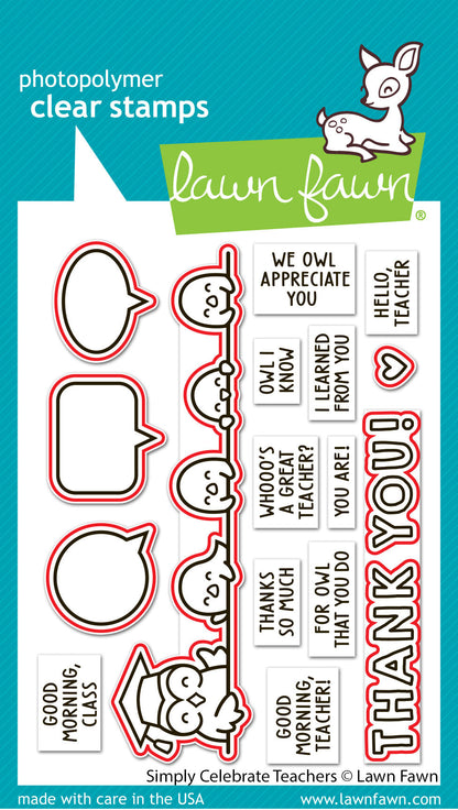 Lawn Fawn - Simply Celebrate Teachers Lawn Cuts