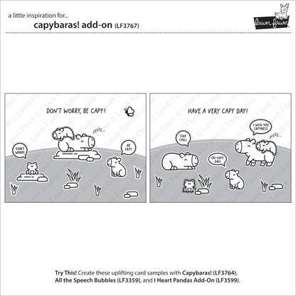 Lawn Fawn - Capybaras! Add-On