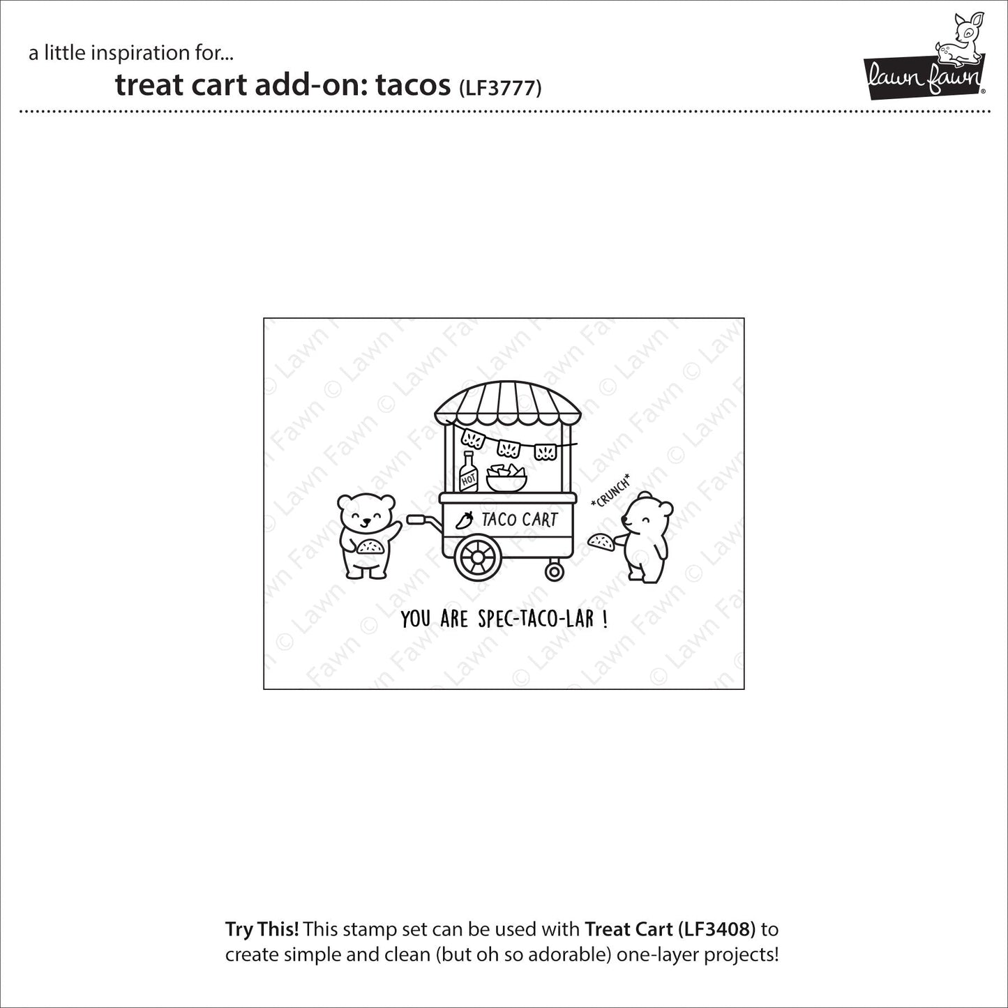 Lawn Fawn - Treat Cart Add-On: Tacos