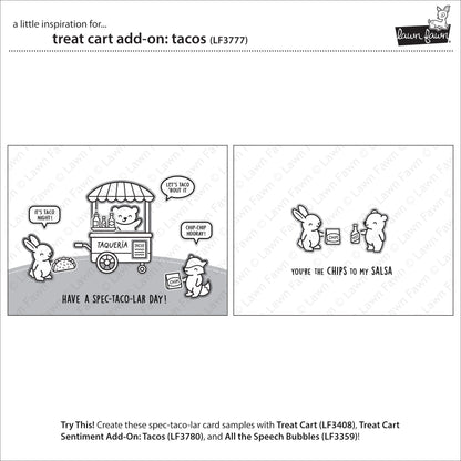 Lawn Fawn - Treat Cart Add-On: Tacos