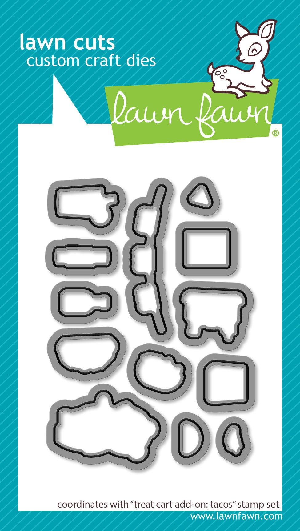 Lawn Fawn - Treat Cart Add-On: Tacos Lawn Cuts