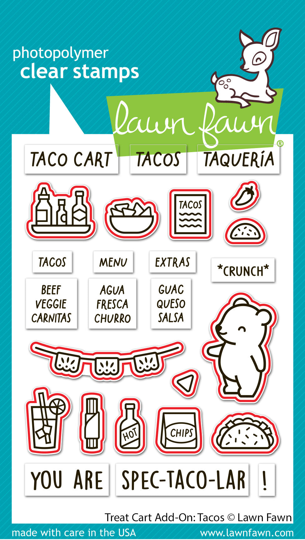 Lawn Fawn - Treat Cart Add-On: Tacos Lawn Cuts
