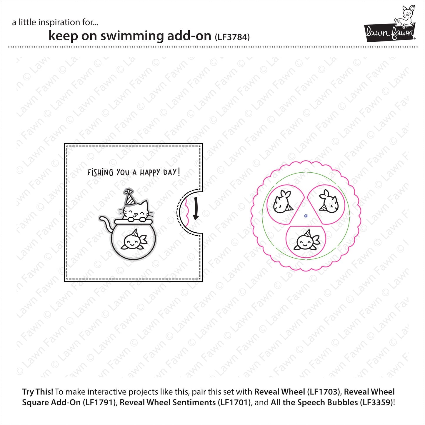 Lawn Fawn - Keep On Swimming Add-On