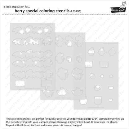 Lawn Fawn - Berry Special Coloring Stencils