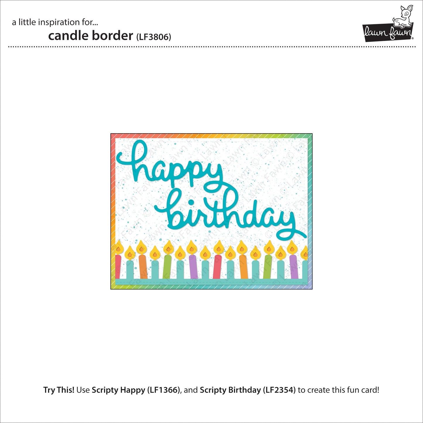 Lawn Fawn - Candle Border