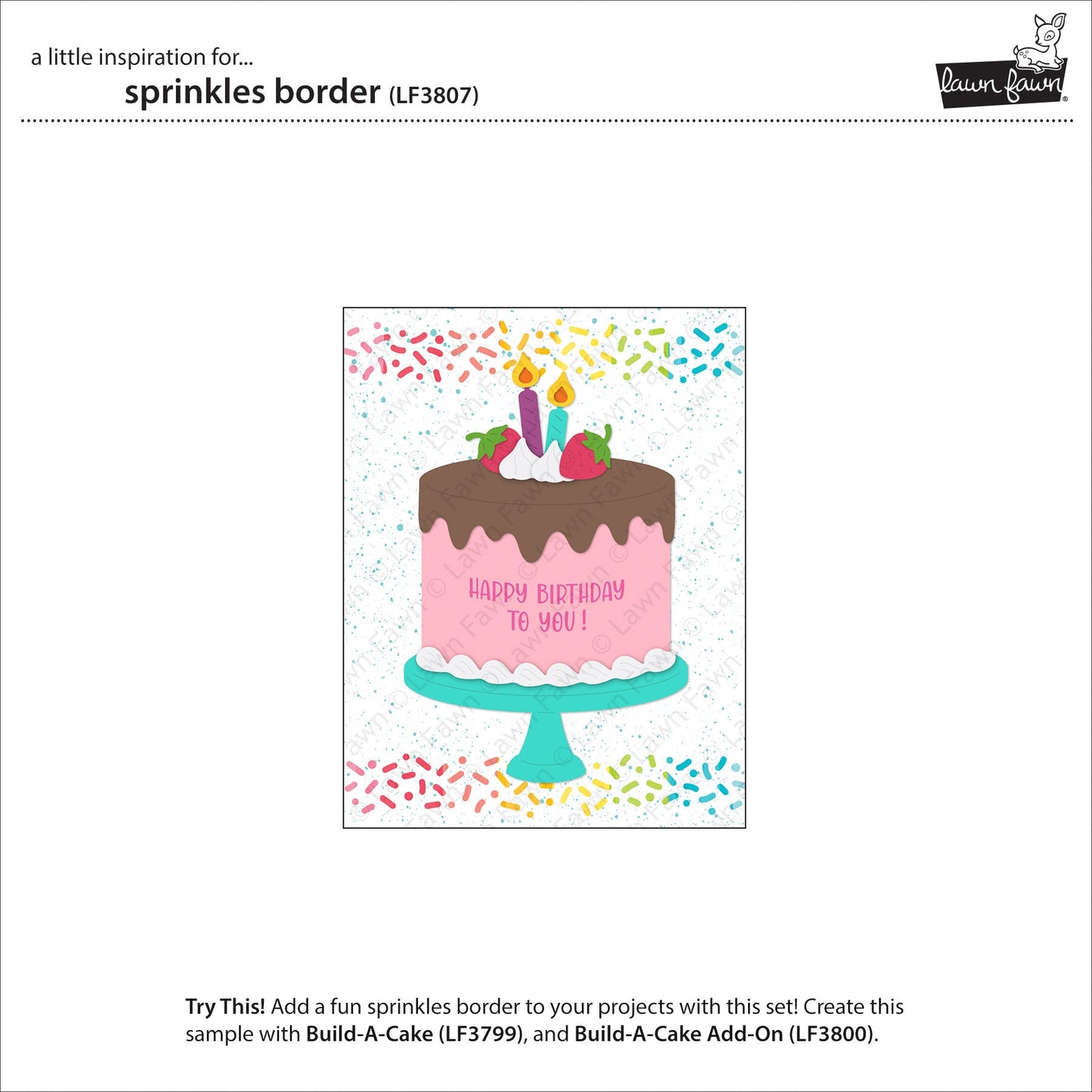 Lawn Fawn - Sprinkles Border
