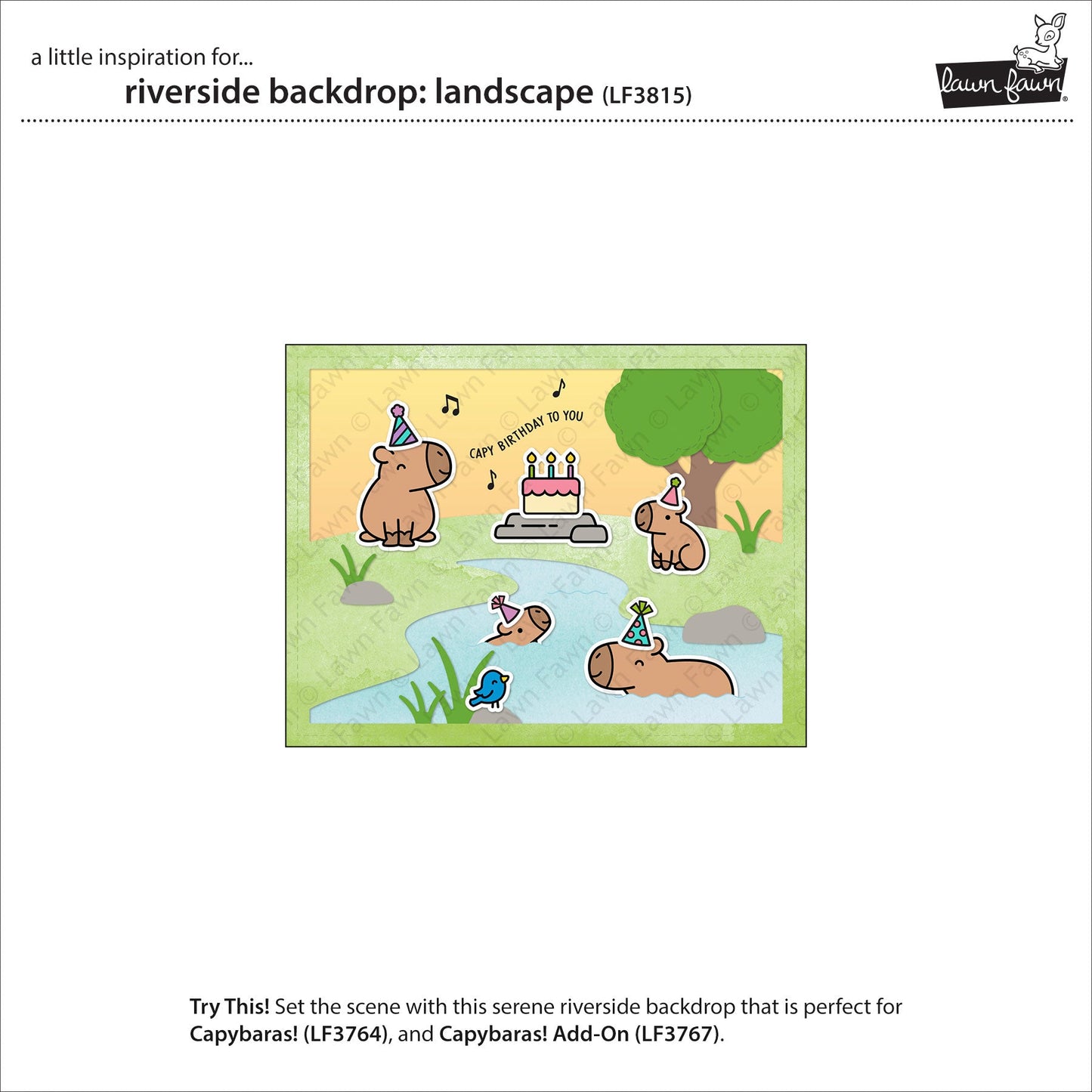 Lawn Fawn - Riverside Backdrop: Landscape