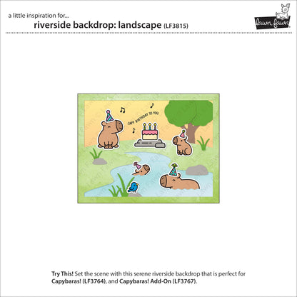 Lawn Fawn - Riverside Backdrop: Landscape