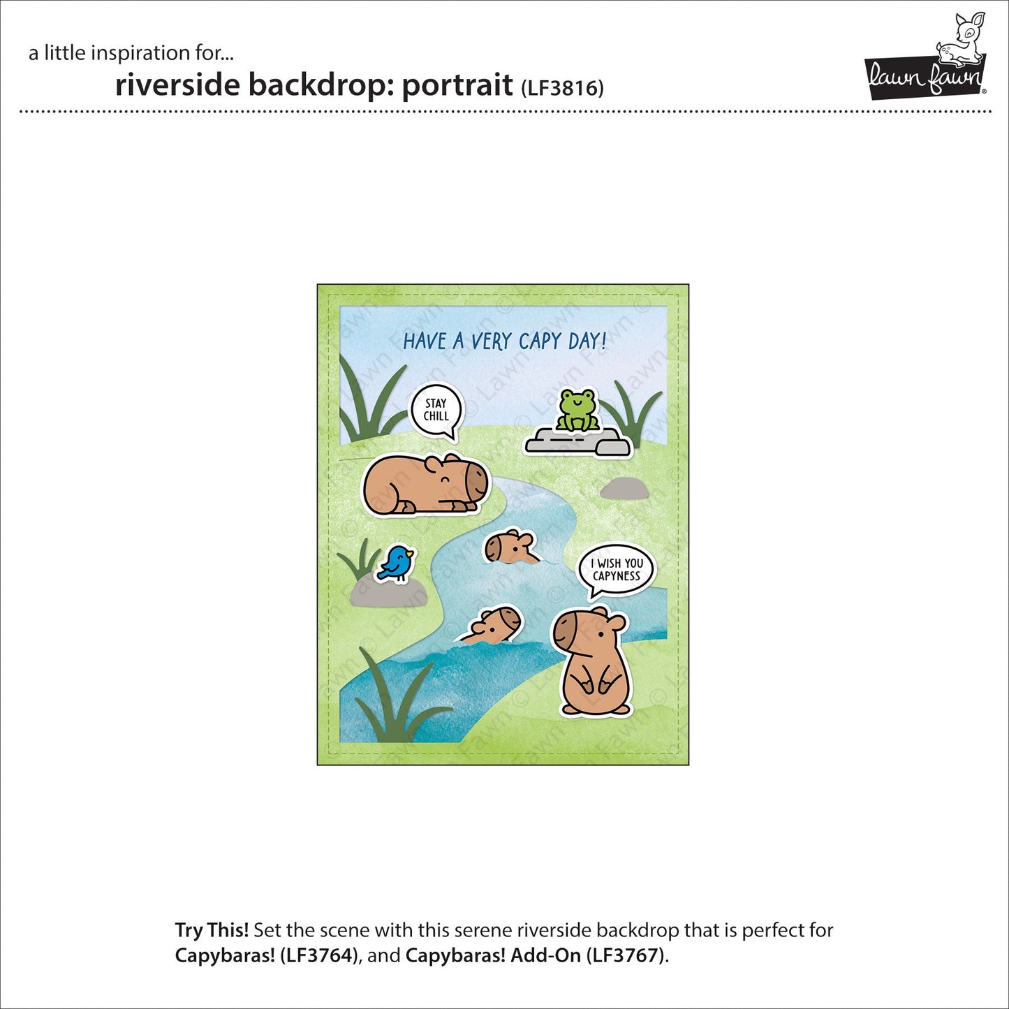 Lawn Fawn - Riverside Backdrop: Portrait