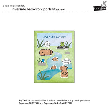 Lawn Fawn - Riverside Backdrop: Portrait