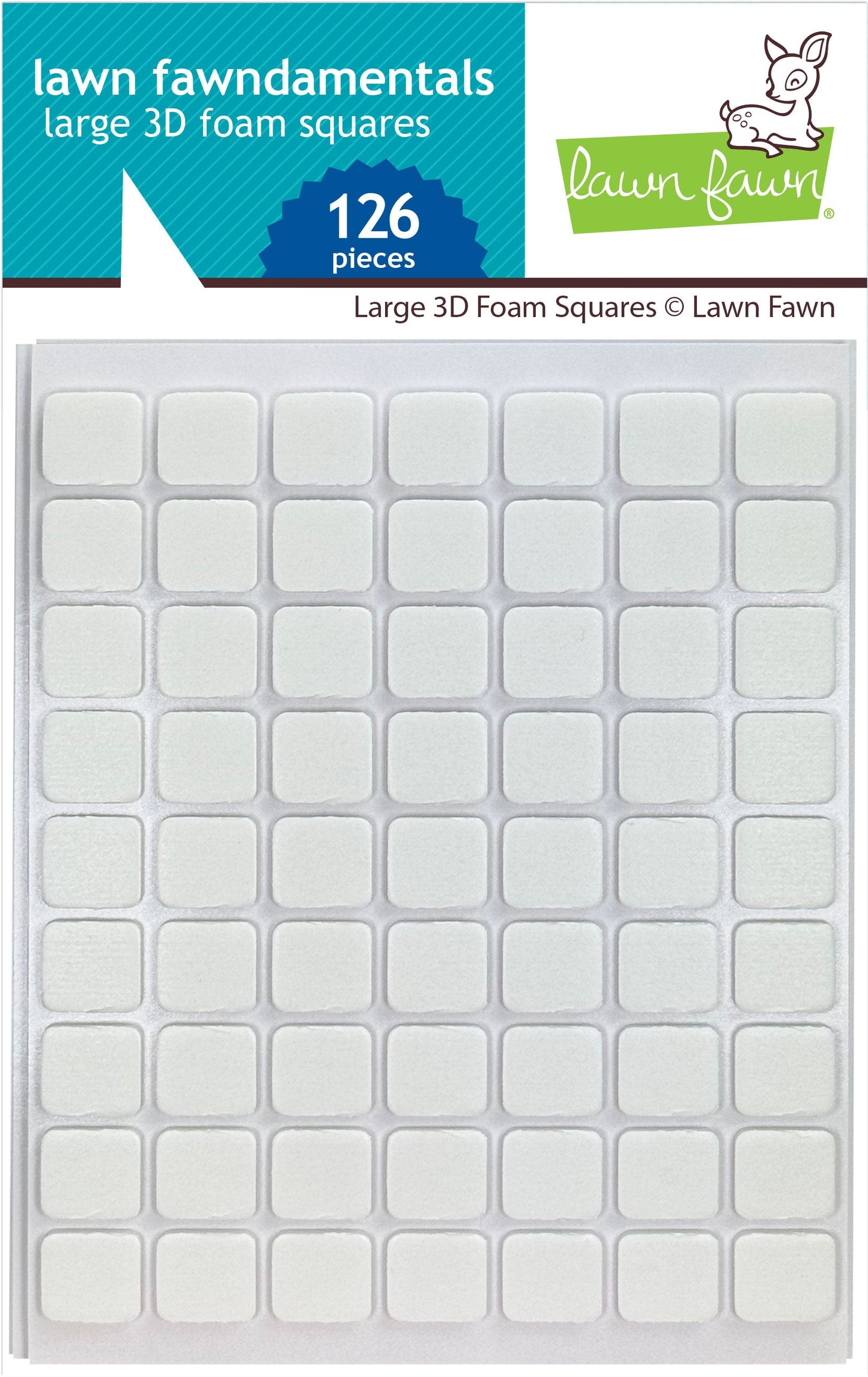Lawn Fawn - Lawn Fawn Large 3D Foam Squares (126pcs)