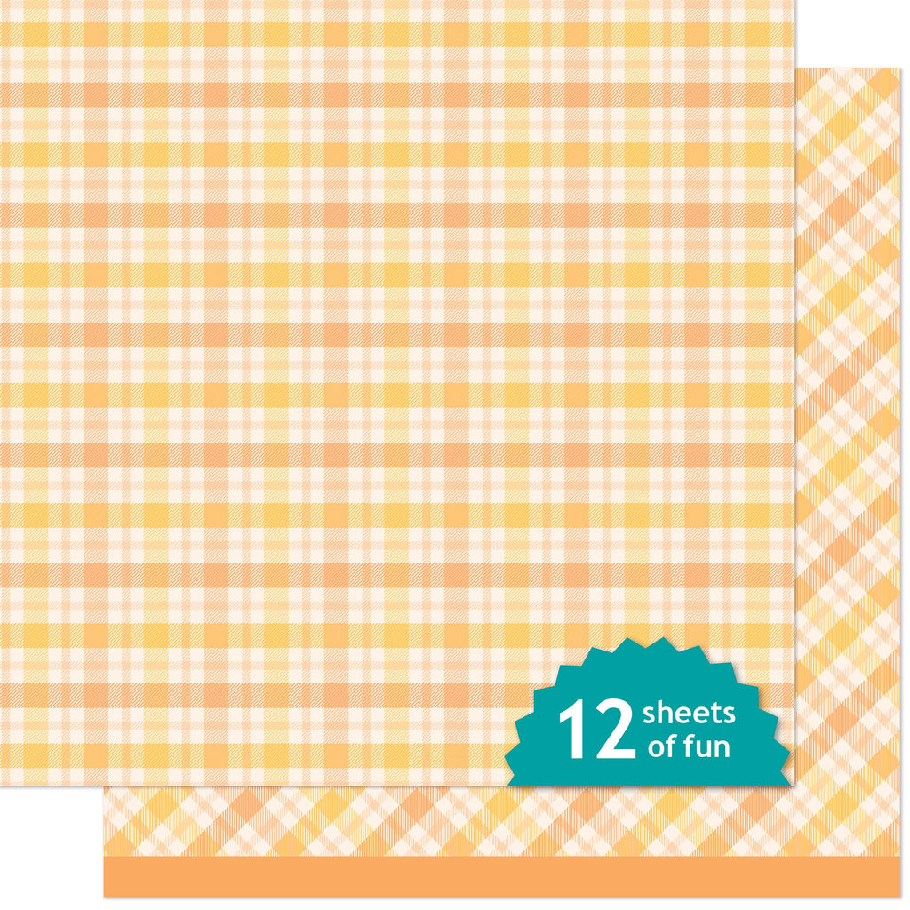 Lawn Fawn - Favorite Flannel Fall Chai Tea 12x12"