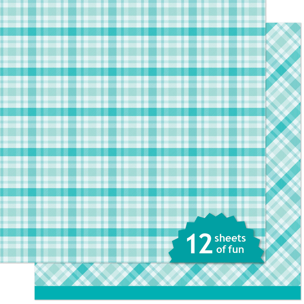 Lawn Fawn - Favorite Flannel Fall Peppermint Tea 12x12"