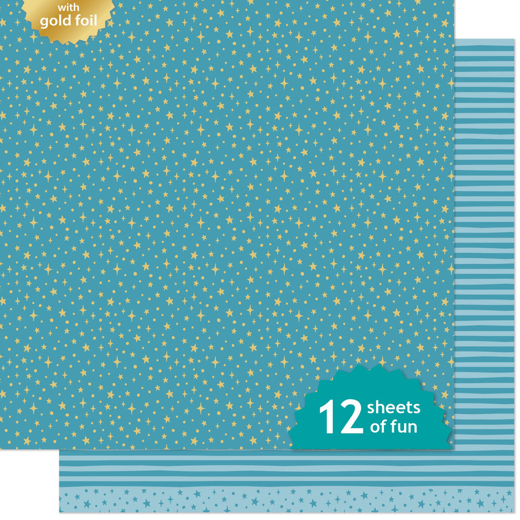 Lawn Fawn - All The Sparkles Aquamarine 12x12"
