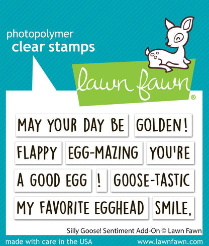 Lawn Fawn - Silly Goose! Sentiment Add-On