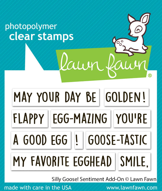 Lawn Fawn - Silly Goose! Sentiment Add-On