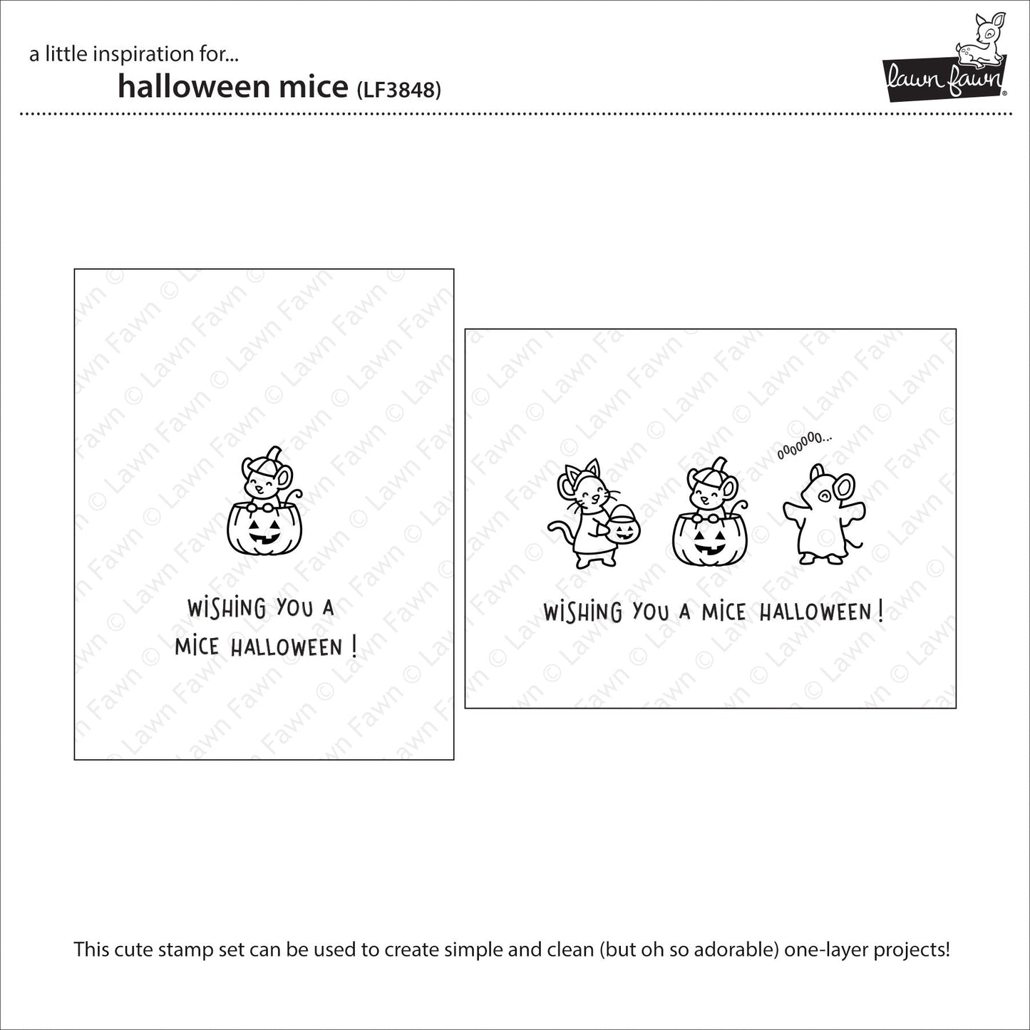 Lawn Fawn - Halloween Mice